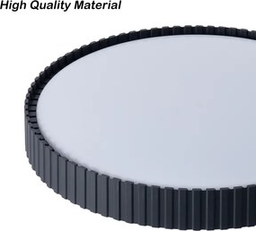 Brilagi - LED stmievateľné stropné svietidlo CORVO LED/54W/230V 3000-6000K čierne, priemer 40 cm + diaľkové ovládanie