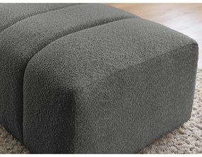 Tmavosivá podnožka z textílie buklé Annecy – Bobochic Paris