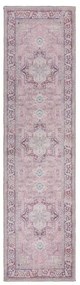 Svetločervený umývateľný behúň s prímesou recyklovaných vlákien 60x230 cm Windsor – Flair Rugs