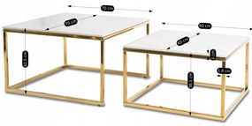 PROXIMA.store - Set konferenčných stolíkov TENOR FARBA: čierna