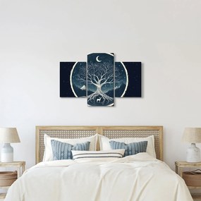 Obraz – Magický strom s jeleňom II. (90x60 cm)
