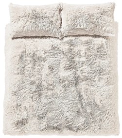 Biele mikroplyšové obliečky na dvojlôžko 200x200 cm Cuddly – Catherine Lansfield