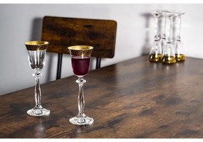 BOHEMIA ANGELA VERSO GOLD POHÁR NA DESTILÁTY 60 ML SADA 6 KS