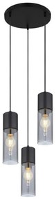 Globo 21000-3HB - Luster na lanku ANNIKA 3xE27/25W/230V pr. 30 cm čierna GL6724