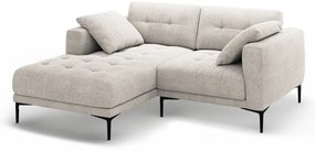 Béžová rohová pohovka (ľavý roh/s leňoškou) Bemy – Micadoni