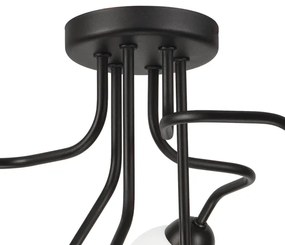 Prisadený luster HOLLY 6xG9/5W/230V čierna