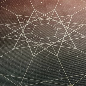 Obraz - Vesmírny dodecagram (150x105 cm)