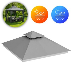 Strecha na záhradný pavilón 3x3 m, sivá, MultiGarden