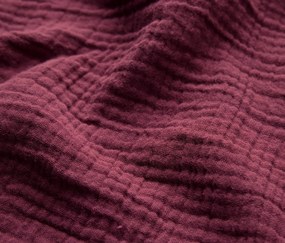 Poťahy na vankúše so vzorom mušlí, 2 ks, bordovočervené, cca 80 x 40 cm