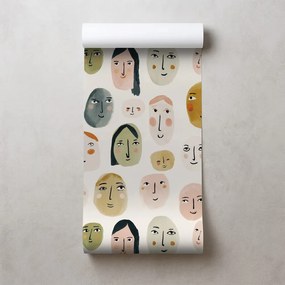 Tapeta farebné abstraktné tváre