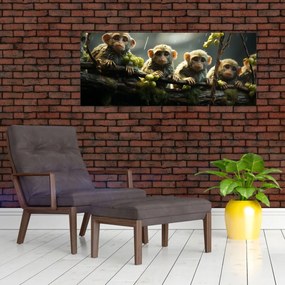 Obraz - Opičky (120x50 cm)