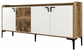 Skrinka Venedik Walnut and White