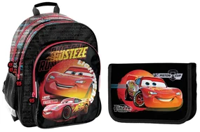 Školský set trojkomorový batoh + peračník Cars