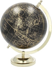 Dekorácia Globe Black 28 cm