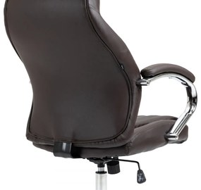Design-Shop Kancelárska stolička Wigan - koža - Hnedá