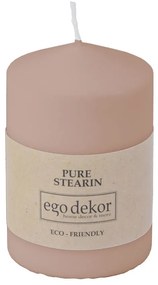 Púdrovoružová sviečka Eco candles by Ego dekor Top, doba horenia 25 h