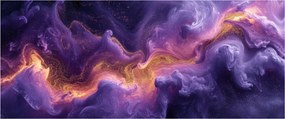 Obraz - Fialová hmlovina (120x50 cm)