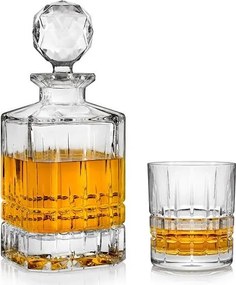 Crystal Bohemia DOVER whisky set (1 + 6)