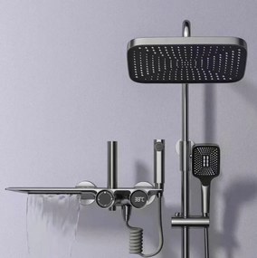 Grafitový termostatický sprchový set - ZDL30 Segmentový
