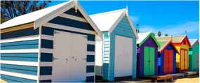 Obraz - Pláž Brighton, Melbourne, Austrália (120x50 cm)