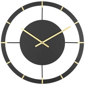 Eglo 425515 - Nástenné hodiny OKAZAKI 1xAA pr. 40 cm čierna/zlatá