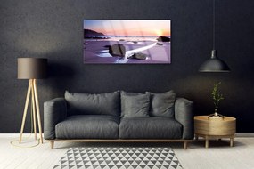 Skleneny obraz Pláž príroda 125x50 cm