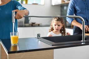 Hansgrohe M71, drezová batéria M7119-H200 s výsuvnou spŕškou, 2-otvorová inštalácia, sBOX, vzhľad nerezový, HAN-73804800