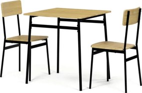 Jedálenský stôl s dvoma stoličkami AUT-O2121 OAK