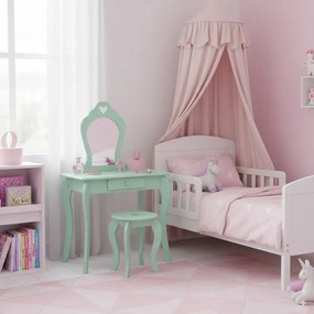 Detský toaletný stolík FAIRY DREAM mätový PHO3549