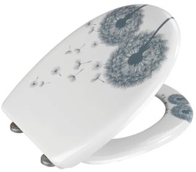 WENKO 22409100-WC sedadlo ASTERA 45x38 cm pestrofarebné/strieborné
