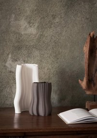 Ferm Living Kameninová váza Moire Off-white 30 cm