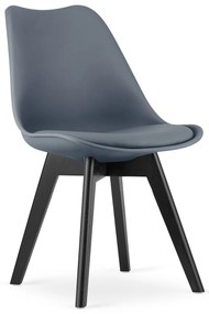 AKCIA Sivá stolička BALI MARK s čiernymi nohami II. akosť