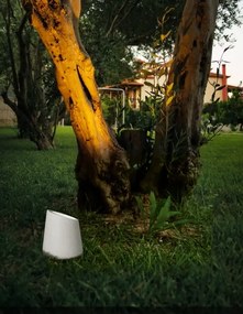 Vonkajšia záhradná lampa Fox 14 biele