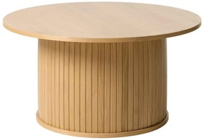 Dizajnový konferenčný stolík Vasiliy 90 cm prírodný dub