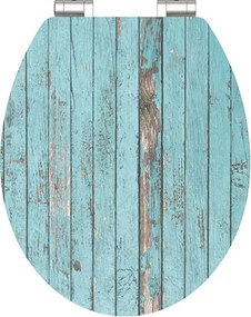 Eisl Sanitär WC sedátko MDF Soft Close Blue Wood 80536