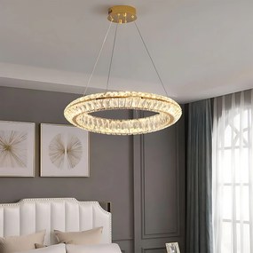 Toolight Toolight, LED stropné svietidlo 60cm, 45W, 4000K, APP1768-CP, zlatá, OSW-04344