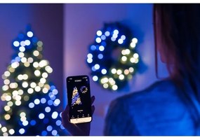 Twinkly GD20P4425P00 - LED RGB Stmievateľný vianočný veniec 50xLED pr. 60 cm Wi-Fi