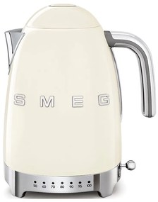 Krémová rýchlovarná kanvica z nehrdzavejúcej ocele 1,7 l Retro Style – SMEG