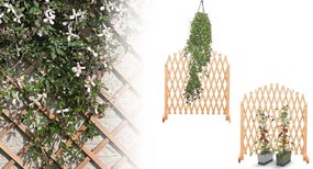Nastaviteľná drevená mriežka na popínavé rastliny, 2 ks