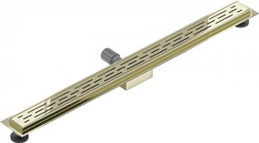 Mexen Flat M01 nerezový sprchový žľab  100 cm, zlatá, 1520100-15