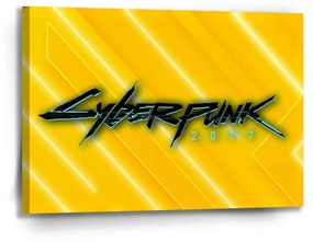 Sablio Obraz Cyberpunk 2077 Žltý - 90x60 cm