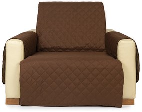 4Home Prehoz na kreslo Doubleface čokoládová/hnědá, 60 x 220 cm