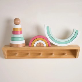 Bieco - Skladacia drevená dúha - berry