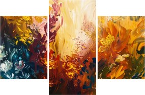 Obraz - Abstraktná maľba kvetov (90x60 cm)