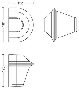 Philips Massive 17389/30/PN - Vonkajšie nástenné svietidlo 1xE27/42W/230V IP44