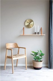 Jedálenská stolička s podrúčkami z masívneho dreva v prírodnej farbe Getafe – House Nordic