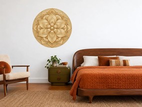 Zlatá květinová mandala arch 46 x 46 cm