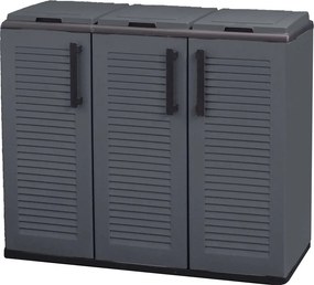 ARTPLAST Skriňa na triedený odpad EASY 3 veka, 102x37x84 cm