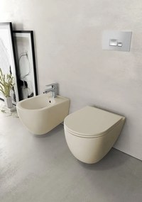 Isvea Isvea, INFINITY bidet závesný 36,5x53cm, Ivory, 10NF41001-2K