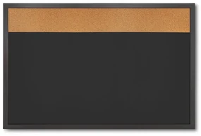 Combi Board blackboard / korok 60 × 90 cm, čierna